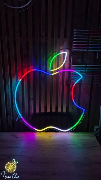 Неонова LED вивіска RGB Apple 70х78см 1022447 фото