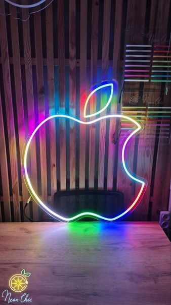 Неонова LED вивіска RGB Apple 70х78см 1022447 фото