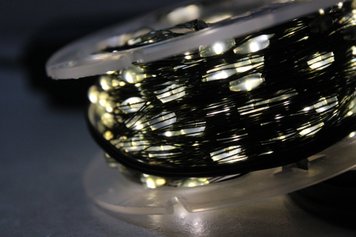 Гірлянда Роса на катушці зелений провід 500 LED 50м, реле 8 режимів +USB Біла 1902-01 фото