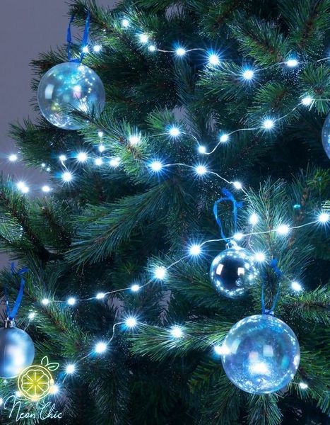 Гирлянда Роса на катушке 2000 LED 200м зеленый провод, 8 режимов +USB, белая 1902 фото