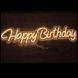 Неоновая Led вывеска Happy Birthday 100х24см свято1 фото 1