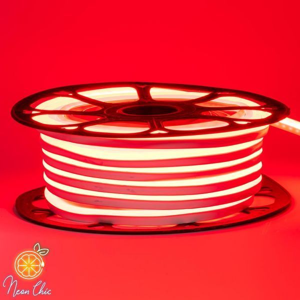 Led лента Неон Силикон 6х12мм 12v Красный #54 фото