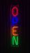 Неоновая Led вывеска Open вертикальная 70х14см open фото 3