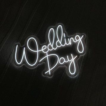 Неонова вивіска Wedding Day 65&times;50 см кохаю.тебе фото