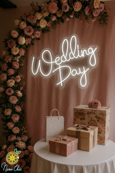 Неоновая вывеска Wedding Day 65&times;50 см кохаю.тебе фото