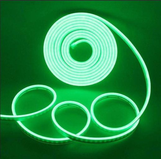 LED Neon стрічка Flex 12v Зелений л фото
