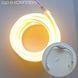 Набір LED Neon Теплий білий 8х16мм 220v 10м + адаптер живлення №53-3/5/10 фото 2