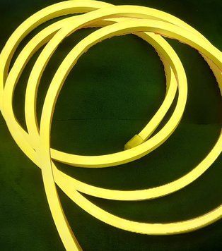 Сборка LED Неон Теплый белый 8х16мм 220v 50м + адаптер питания №53-3/5/10 фото