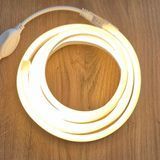 Сборка LED Неон Нейтральный Белый 8х16мм 220v 3м + адаптер питания №53-3/5/10 фото