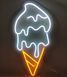 Неоновая Led вывеска Мороженое-Рожок 28х50см ріжок фото 5