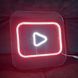 Неонова LED вивіска YouTube 250х250мм ютюб фото 1