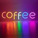 Неонова LED вивіска Coffee 480х145мм rgb моно кава фото 1