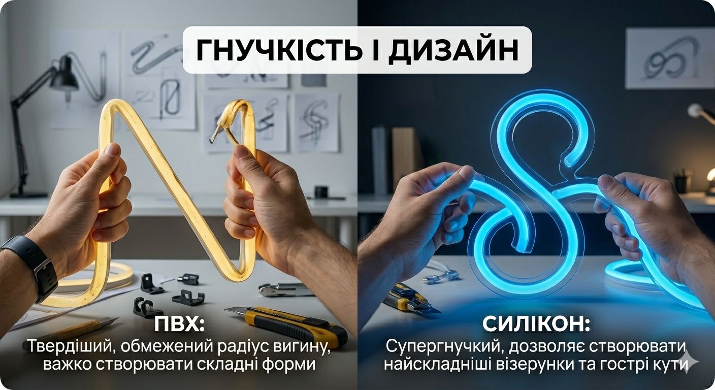 порівняння гнучкості та дизайну пвх та силікону
