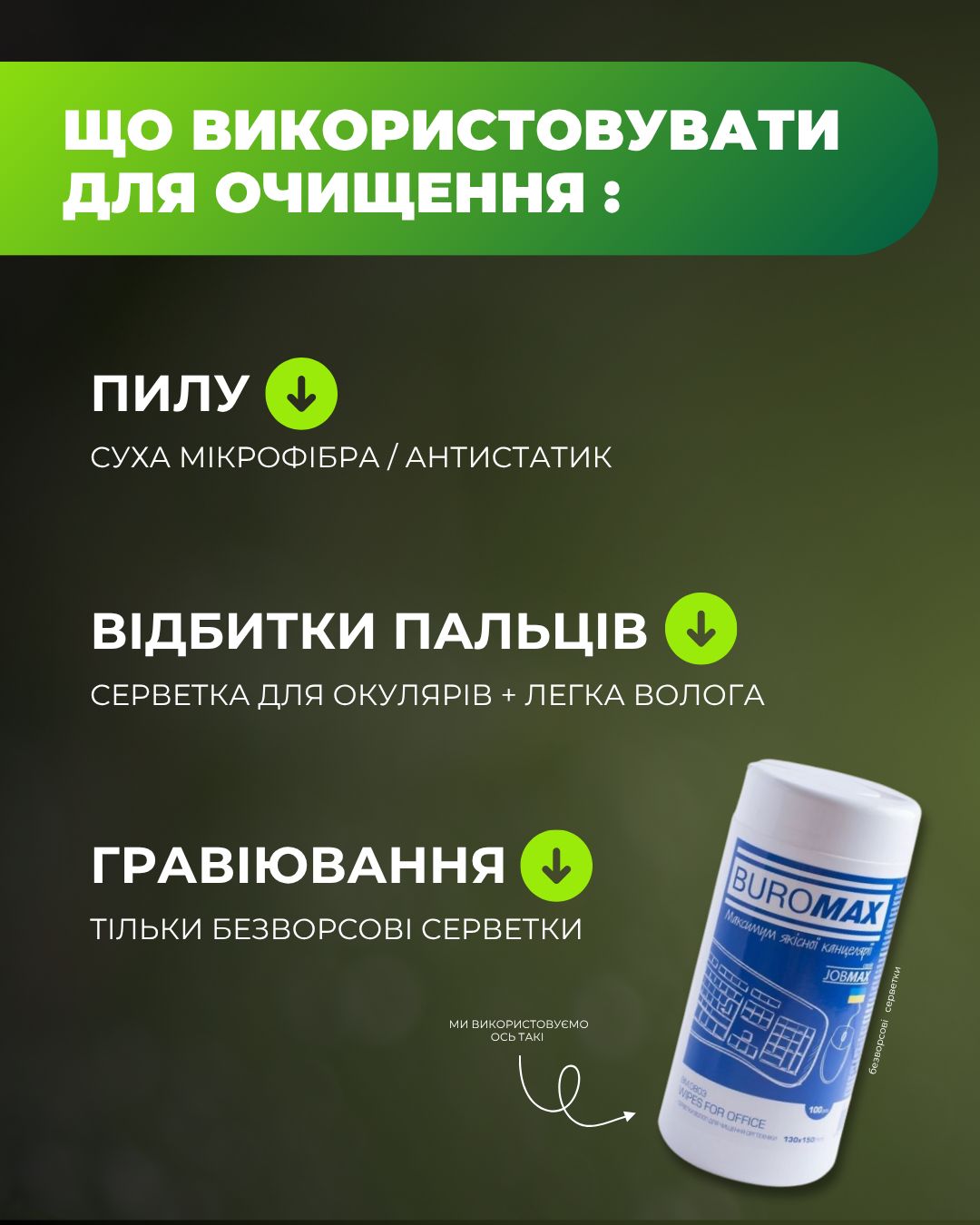 що використовувати для очищення акрилу